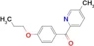 5-Methyl-2-(4-propoxybenzoyl)pyridine
