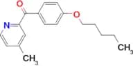 4-Methyl-2-(4-pentyloxybenzoyl)pyridine