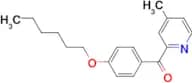 2-(4-Hexyloxybenzoyl)-4-methylpyridine