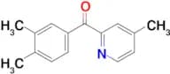 2-(3,4-Dimethylbenzoyl)-4-methylpyridine