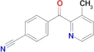 2-(4-Cyanobenzoyl)-3-methylpyridine