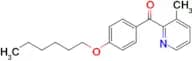 2-(4-Hexyloxybenzoyl)-3-methylpyridine