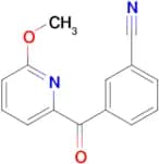 2-(3-Cyanobenzoyl)-6-methoxypyridine