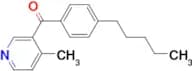 4-Methyl-3-(4-pentylbenzoyl)pyridine