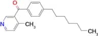 3-(4-Heptylbenzoyl)-4-methylpyridine