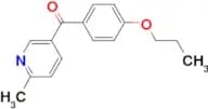 2-Methyl-5-(4-propoxybenzoyl)pyridine