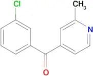 4-(3-Chlorobenzoyl)-2-methylpyridine