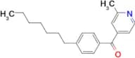 4-(4-Heptylbenzoyl)-2-methylpyridine