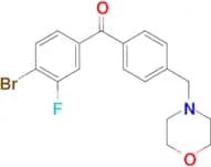 4-bromo-3-fluoro-4′-morpholinomethyl benzophenone