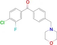 4-chloro-3-fluoro-4′-morpholinomethyl benzophenone