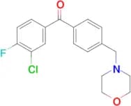 3-chloro-4-fluoro-4′-morpholinomethyl benzophenone