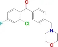 2-chloro-4-fluoro-4′-morpholinomethyl benzophenone