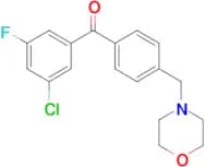 3-chloro-5-fluoro-4′-morpholinomethyl benzophenone