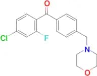 4-chloro-2-fluoro-4′-morpholinomethyl benzophenone
