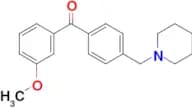 3-methoxy-4′-piperidinomethyl benzophenone