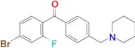 4-bromo-2-fluoro-4′-piperidinomethyl benzophenone