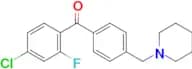4-chloro-2-fluoro-4′-piperidinomethyl benzophenone