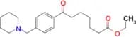 ethyl 7-oxo-7-[4-(piperidinomethyl)phenyl]heptanoate