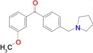 3-methoxy-4′-pyrrolidinomethyl benzophenone
