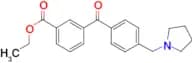 3-carboethoxy-4′-pyrrolidinomethyl benzophenone