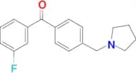3-fluoro-4′-pyrrolidinomethyl benzophenone