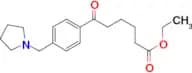 ethyl 6-oxo-6-[(4-pyrrolidinomthyl)phenyl]hexanoate