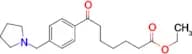 ethyl 7-oxo-7-[(4-pyrrolidinomthyl)phenyl]heptanoate