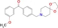 4′-[8-(1,4-dioxa-8-azaspiro[4.5]decyl)methyl]-3-methoxy benzophenone