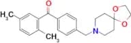 2,5-dimethyl-4′-[8-(1,4-dioxa-8-azaspiro[4.5]decyl)methyl]benzophenone