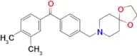 3,4-dimethyl-4′-[8-(1,4-dioxa-8-azaspiro[4.5]decyl)methyl]benzophenone