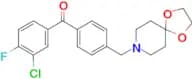 3-chloro-4′-[8-(1,4-dioxa-8-azaspiro[4.5]decyl)methyl]-4-fluorobenzophenone