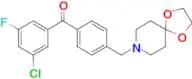 3-chloro-4′-[8-(1,4-dioxa-8-azaspiro[4.5]decyl)methyl]-5-fluorobenzophenone