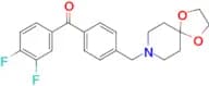 3,4-difluoro-4′-[8-(1,4-dioxa-8-azaspiro[4.5]decyl)methyl]benzophenone