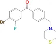 4-bromo-3-fluoro-4′-thiomorpholinomethyl benzophenone