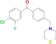 4-chloro-3-fluoro-4′-thiomorpholinomethyl benzophenone