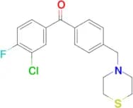 3-chloro-4-fluoro-4′-thiomorpholinomethyl benzophenone
