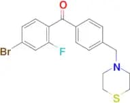 4-bromo-2-fluoro-4′-thiomorpholinomethyl benzophenone