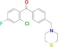 2-chloro-4-fluoro-4′-thiomorpholinomethyl benzophenone