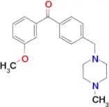 3-methoxy-4′-(4-methylpiperazinomethyl) benzophenone