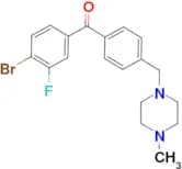 4-bromo-3-fluoro-4′-(4-methylpiperazinomethyl) benzophenone