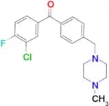 3-chloro-4-fluoro-4′-(4-methylpiperazinomethyl) benzophenone