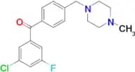 3-chloro-5-fluoro-4′-(4-methylpiperazinomethyl) benzophenone