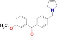3-methoxy-4'-(3-pyrrolinomethyl) benzophenone