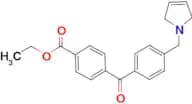 4-carboethoxy-4'-(3-pyrrolinomethyl) benzophenone