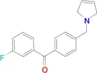 3-fluoro-4'-(3-pyrrolinomethyl) benzophenone