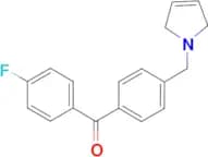 4-fluoro-4'-(3-pyrrolinomethyl) benzophenone