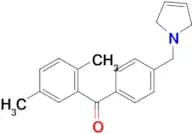 2,5-dimethyl-4'-(3-pyrrolinomethyl) benzophenone
