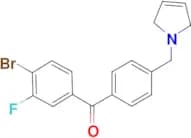 4-bromo-3-fluoro-4'-(3-pyrrolinomethyl) benzophenone