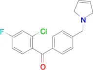 2-chloro-4-fluoro-4'-(3-pyrrolinomethyl) benzophenone