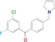 3-chloro-5-fluoro-4'-(3-pyrrolinomethyl) benzophenone